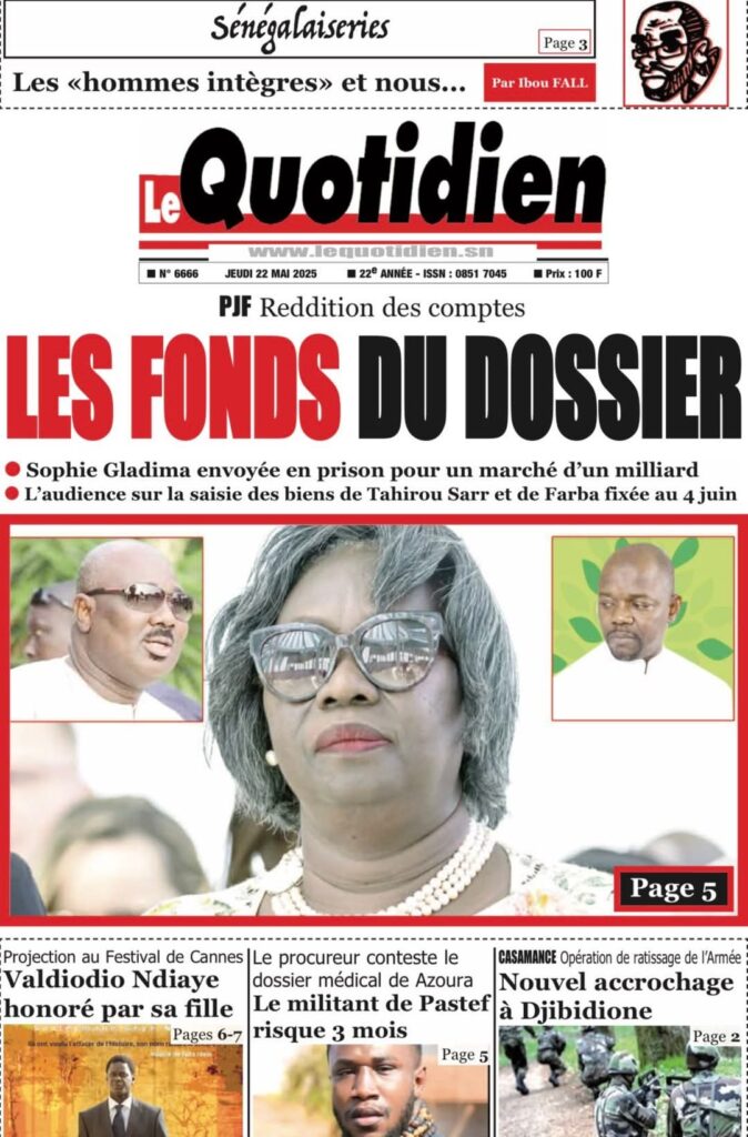 🇸🇳 Les gros titres du jour au Sénégal : Jeudi 22 Mai 2025 9 FB IMG 1747892084687