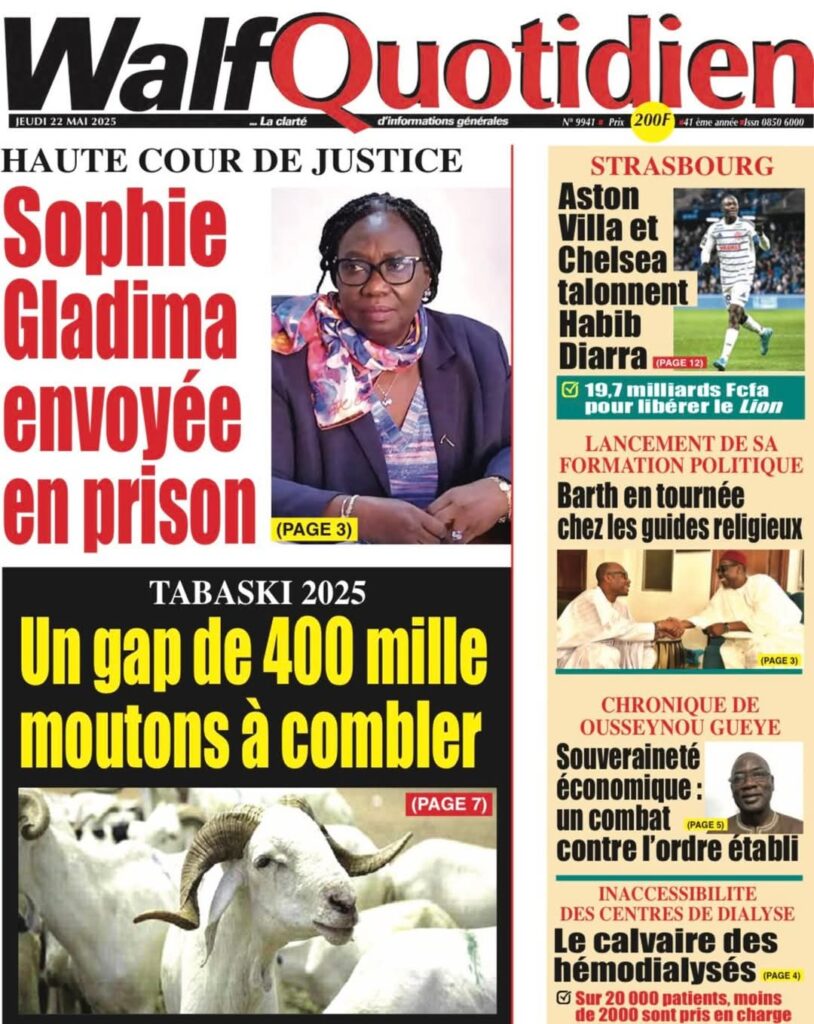 🇸🇳 Les gros titres du jour au Sénégal : Jeudi 22 Mai 2025 8 FB IMG 1747892086509