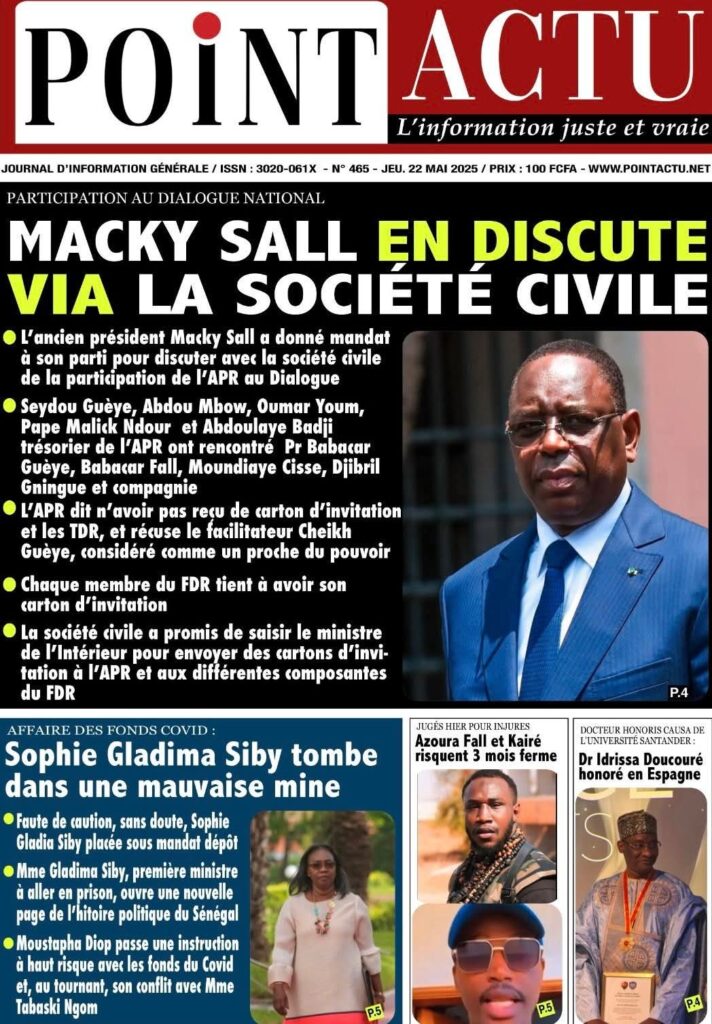 🇸🇳 Les gros titres du jour au Sénégal : Jeudi 22 Mai 2025 10 FB IMG 1747892095588
