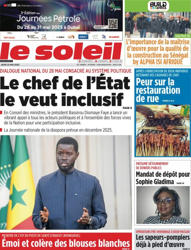 🇸🇳 Les gros titres du jour au Sénégal : Jeudi 22 Mai 2025 20 FB IMG 1747892107563