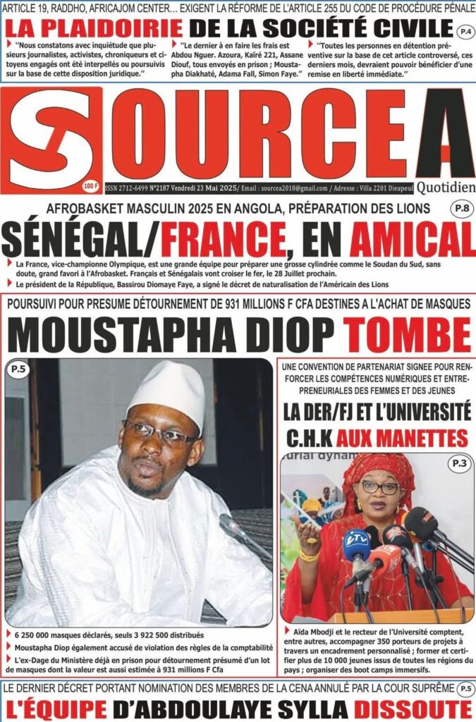 🇸🇳 Les gros titres du jour au Sénégal : Vendredi 23 Mai 2025 20 FB IMG 1747980049341