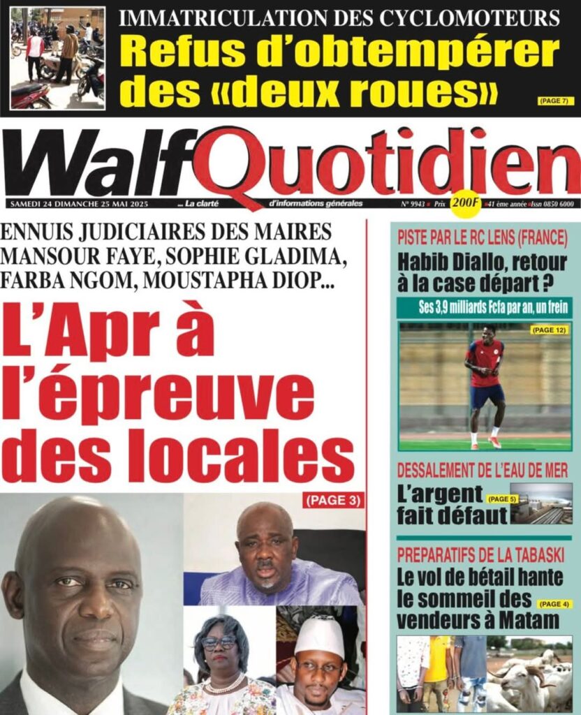 🇸🇳 Les gros titres du jour au Sénégal : Samedi 24 Mai 2025 6 FB IMG 1748064960989