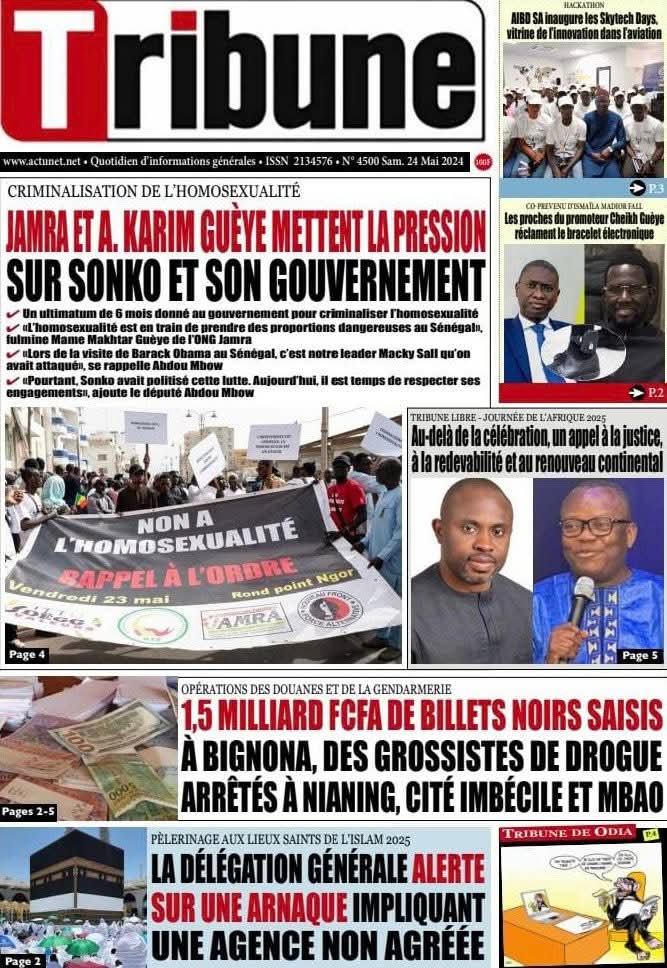 🇸🇳 Les gros titres du jour au Sénégal : Samedi 24 Mai 2025 9 FB IMG 1748064966371