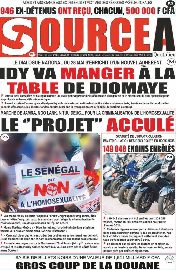 🇸🇳 Les gros titres du jour au Sénégal : Samedi 24 Mai 2025 16 FB IMG 1748064980663