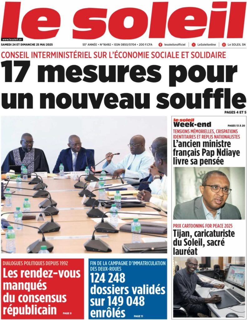 🇸🇳 Les gros titres du jour au Sénégal : Samedi 24 Mai 2025 14 FB IMG 1748064984130
