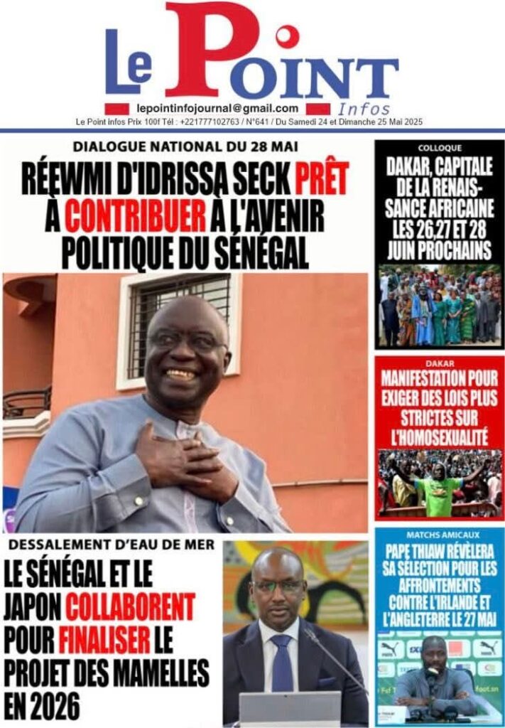 🇸🇳 Les gros titres du jour au Sénégal : Lundi 26 Mai 2025 15 FB IMG 1748237586062