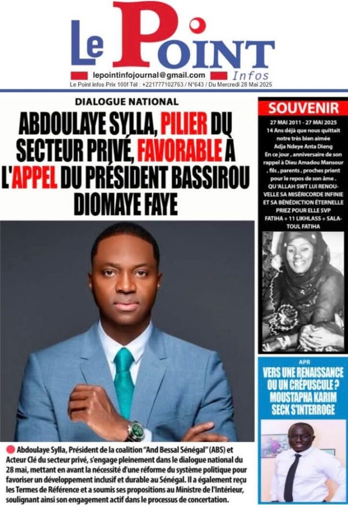 🇸🇳 Les gros titres du jour au Sénégal : Mercredi 28 Mai 2025 6 FB IMG 1748415796812