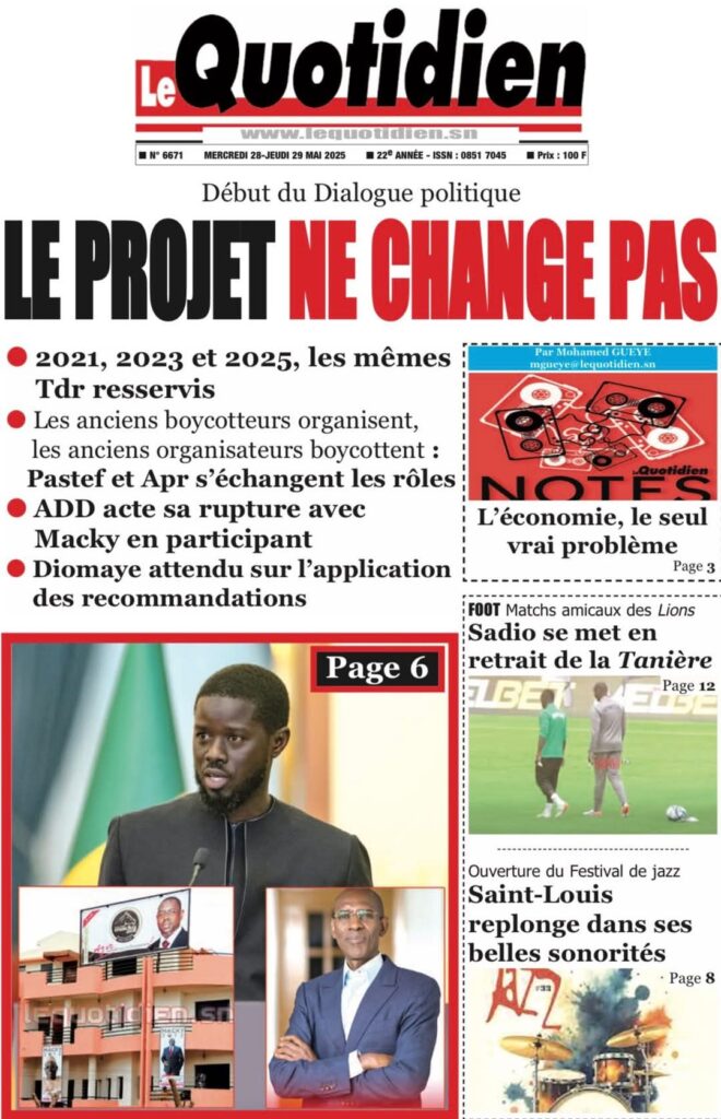 🇸🇳 Les gros titres du jour au Sénégal : Mercredi 28 Mai 2025 22 FB IMG 1748415818941