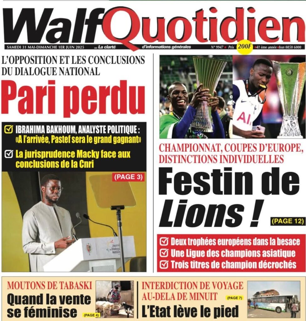 🇸🇳 Les gros titres du jour au Sénégal : Samedi 31 Mai 2025 4 FB IMG 1748672486193
