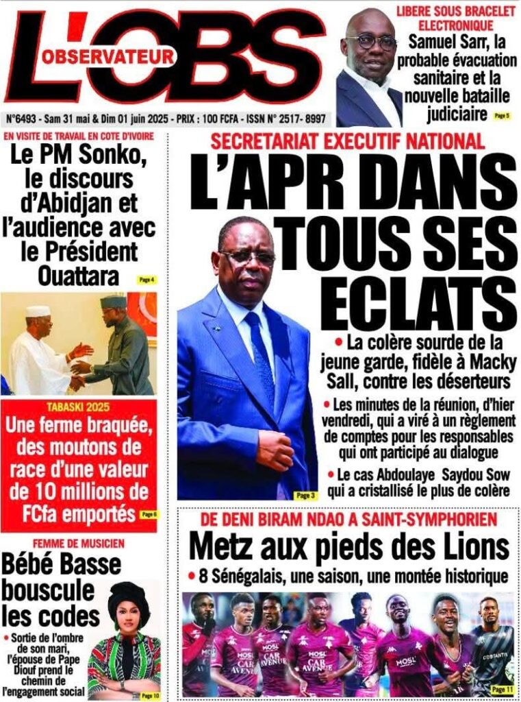 🇸🇳 Les gros titres du jour au Sénégal : Samedi 31 Mai 2025 6 FB IMG 1748672493153