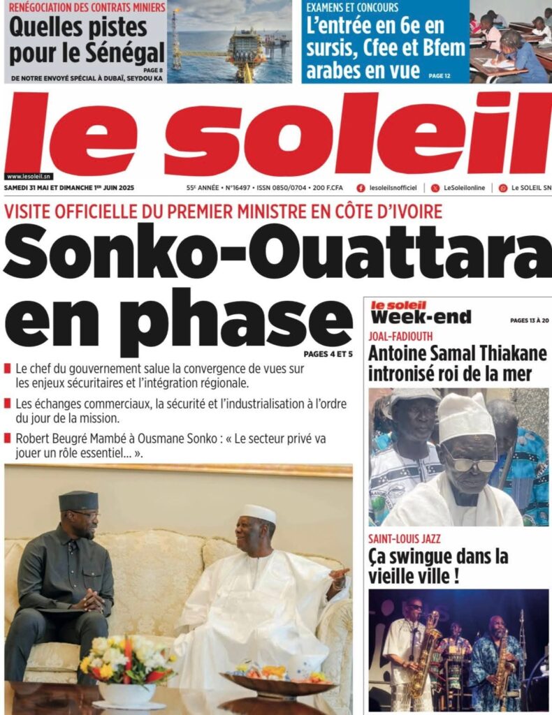 🇸🇳 Les gros titres du jour au Sénégal : Samedi 31 Mai 2025 14 FB IMG 1748672507836