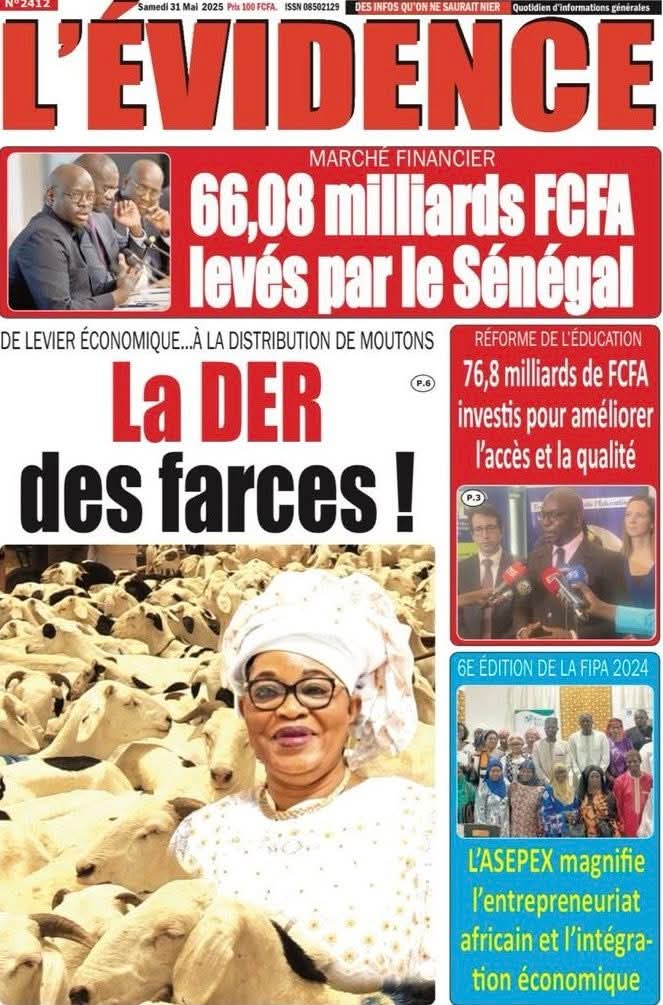 🇸🇳 Les gros titres du jour au Sénégal : Samedi 31 Mai 2025 18 FB IMG 1748672512983