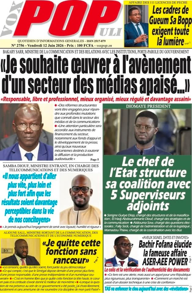 🇸🇳 Les gros titres du jour au Sénégal : Vendredi 12 Juin 2026 6 FB IMG 1781257539274
