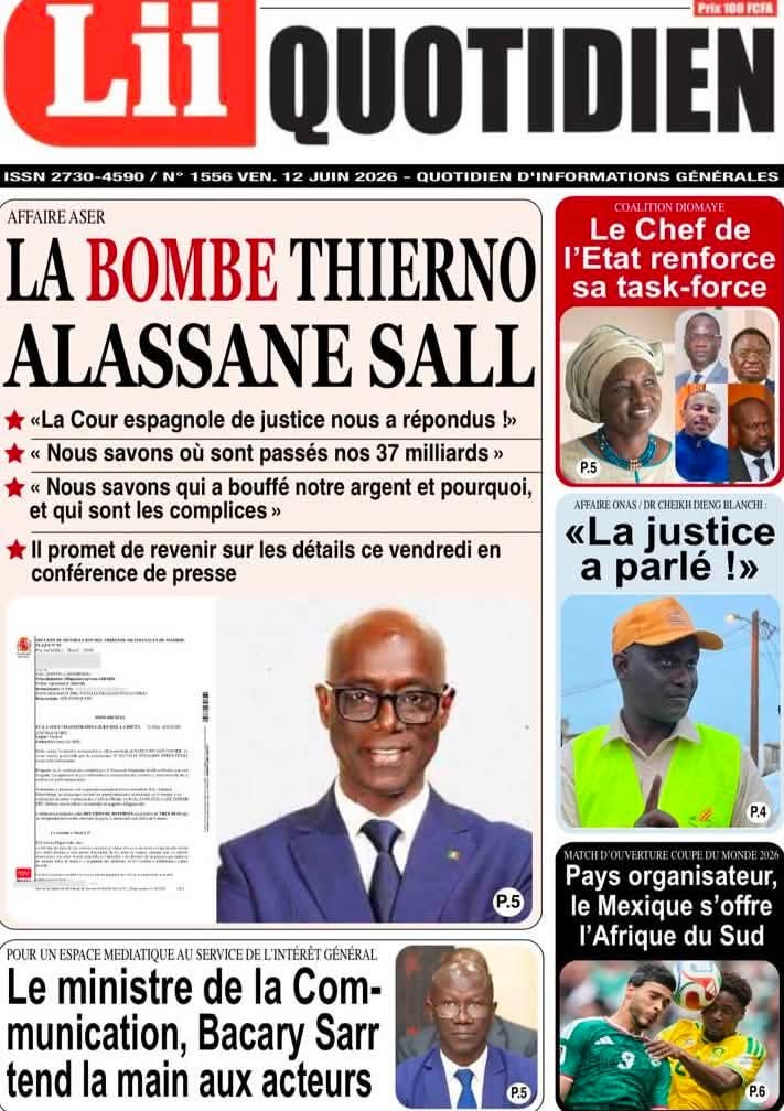 🇸🇳 Les gros titres du jour au Sénégal : Vendredi 12 Juin 2026 11 FB IMG 1781257550985