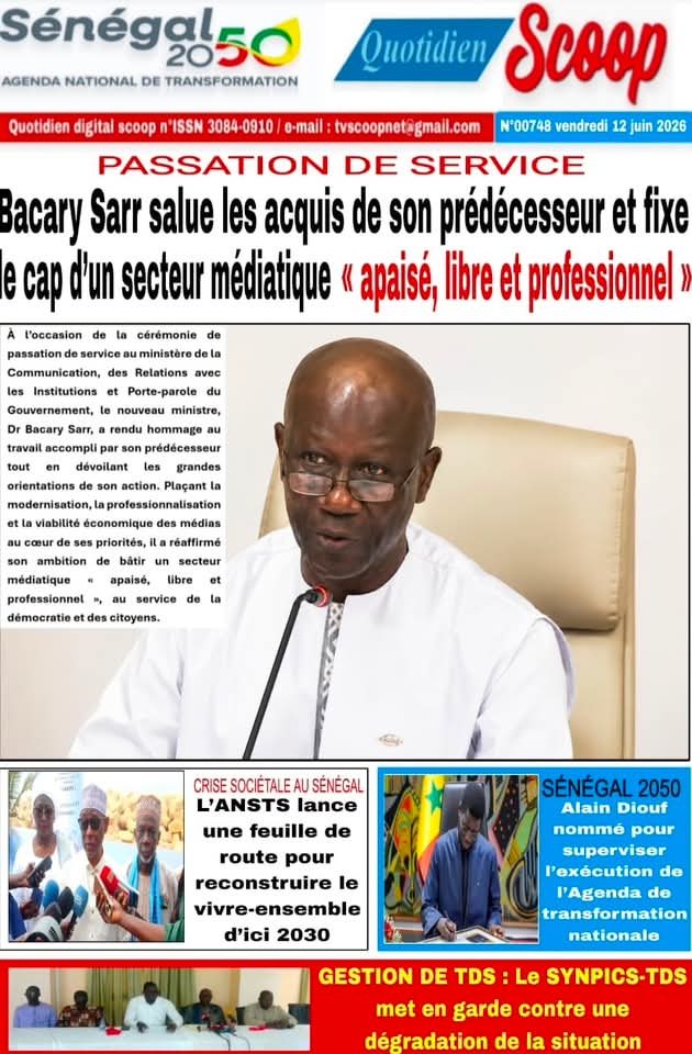 🇸🇳 Les gros titres du jour au Sénégal : Vendredi 12 Juin 2026 19 FB IMG 1781257568104