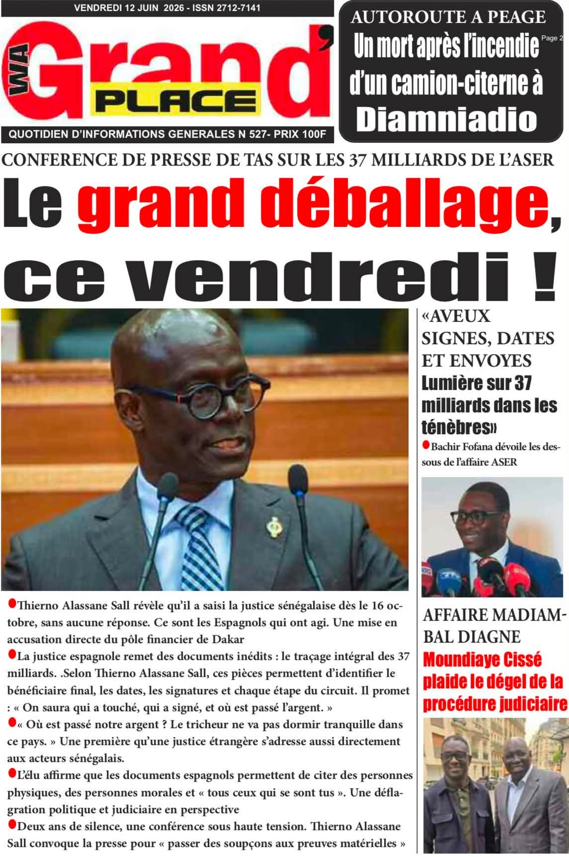 🇸🇳 Les gros titres du jour au Sénégal : Vendredi 12 Juin 2026 22 FB IMG 1781257569946