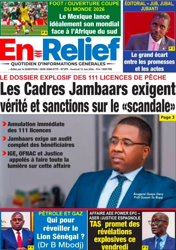 🇸🇳 Les gros titres du jour au Sénégal : Vendredi 12 Juin 2026 26 FB IMG 1781257575258