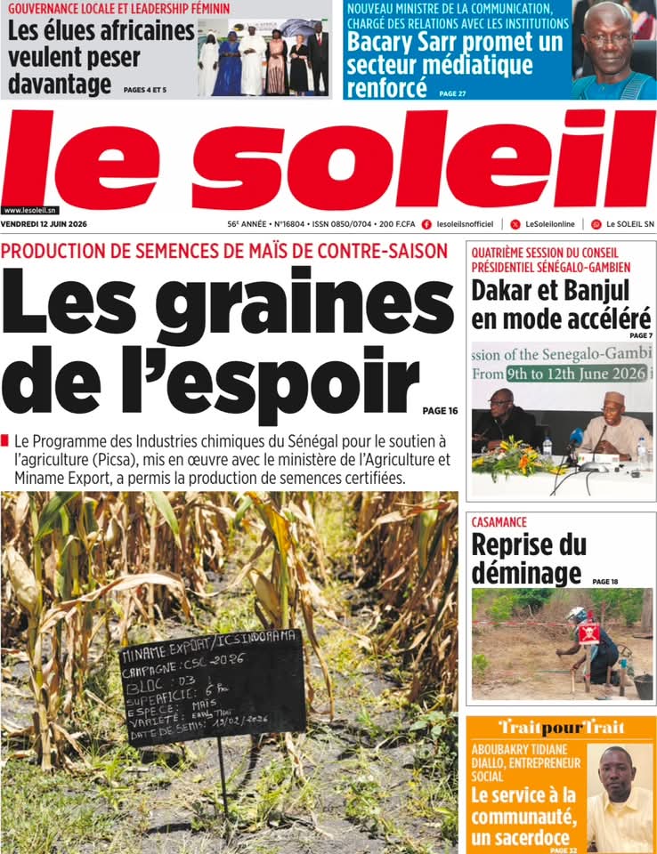 🇸🇳 Les gros titres du jour au Sénégal : Vendredi 12 Juin 2026 30 FB IMG 1781257587956