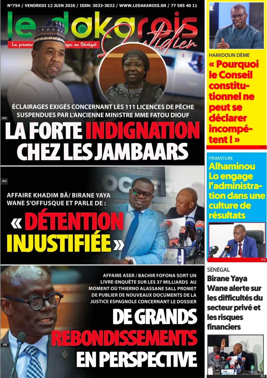 🇸🇳 Les gros titres du jour au Sénégal : Vendredi 12 Juin 2026 34 FB IMG 1781257592298