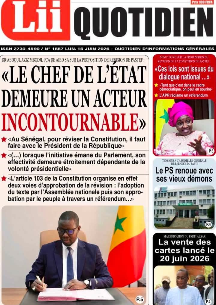 🇸🇳 Les gros titres du jour au Sénégal : Lundi 15 Juin 2026 15 FB IMG 1781512837392