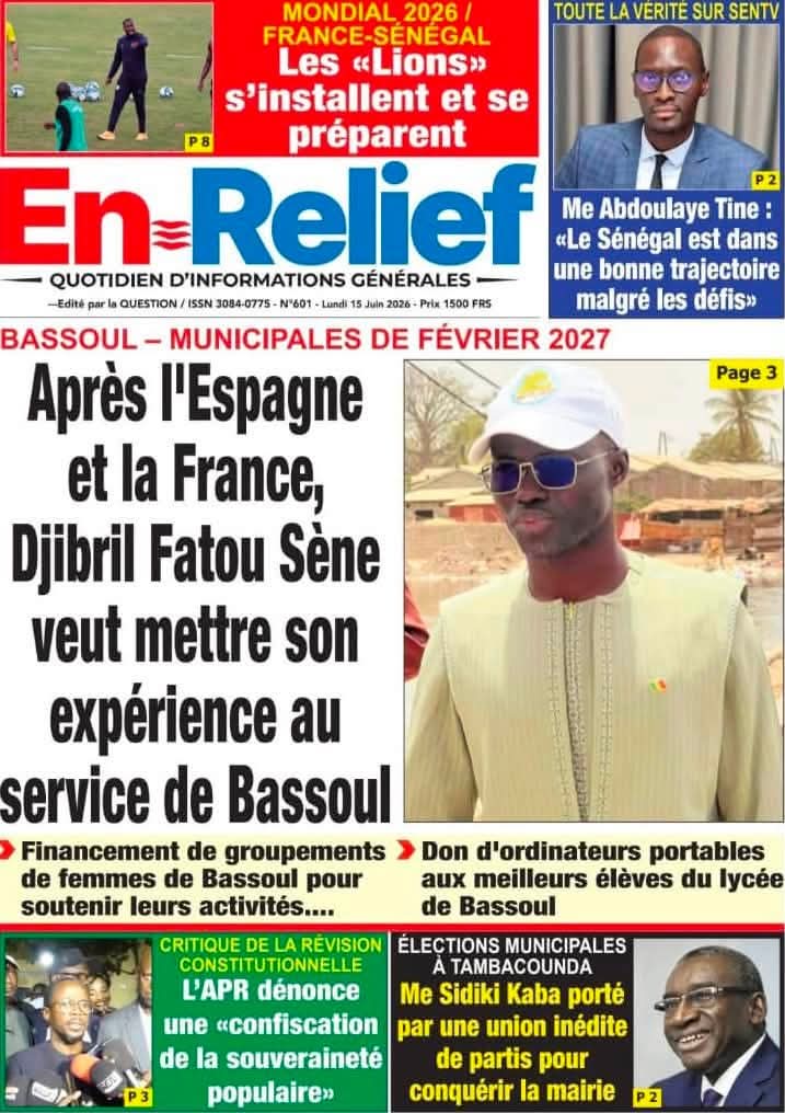🇸🇳 Les gros titres du jour au Sénégal : Lundi 15 Juin 2026 18 FB IMG 1781512847037