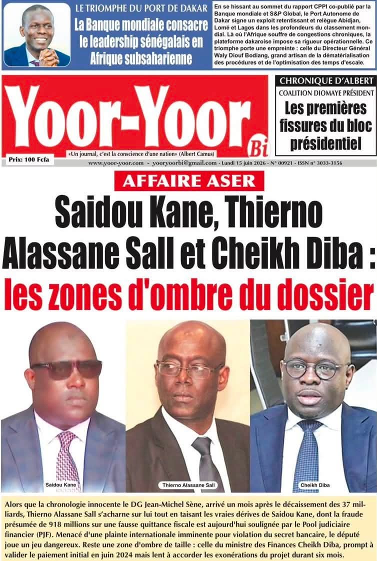 🇸🇳 Les gros titres du jour au Sénégal : Lundi 15 Juin 2026 24 FB IMG 1781512854027