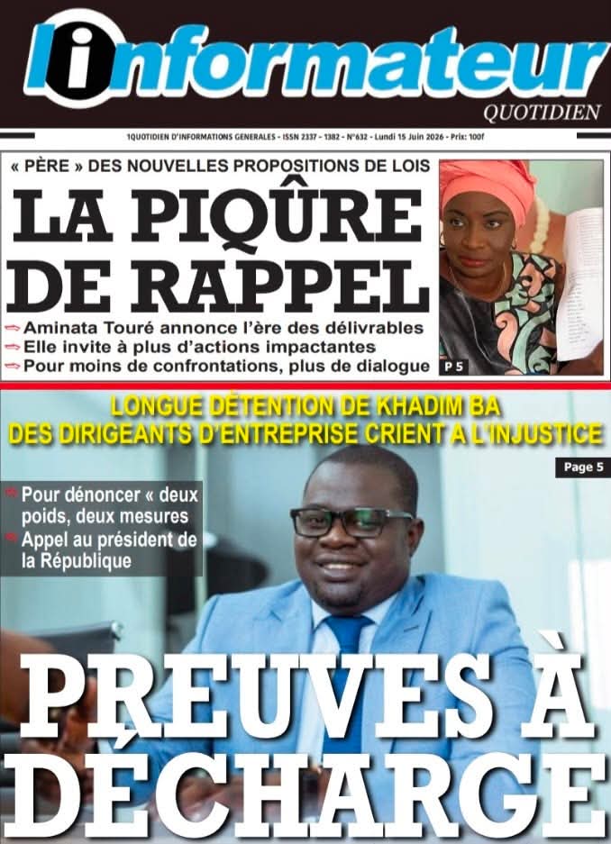 🇸🇳 Les gros titres du jour au Sénégal : Lundi 15 Juin 2026 27 FB IMG 1781512859592