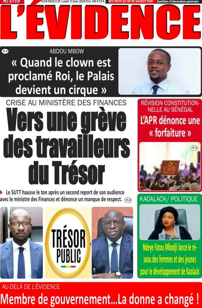 🇸🇳 Les gros titres du jour au Sénégal : Lundi 15 Juin 2026 32 FB IMG 1781512864648