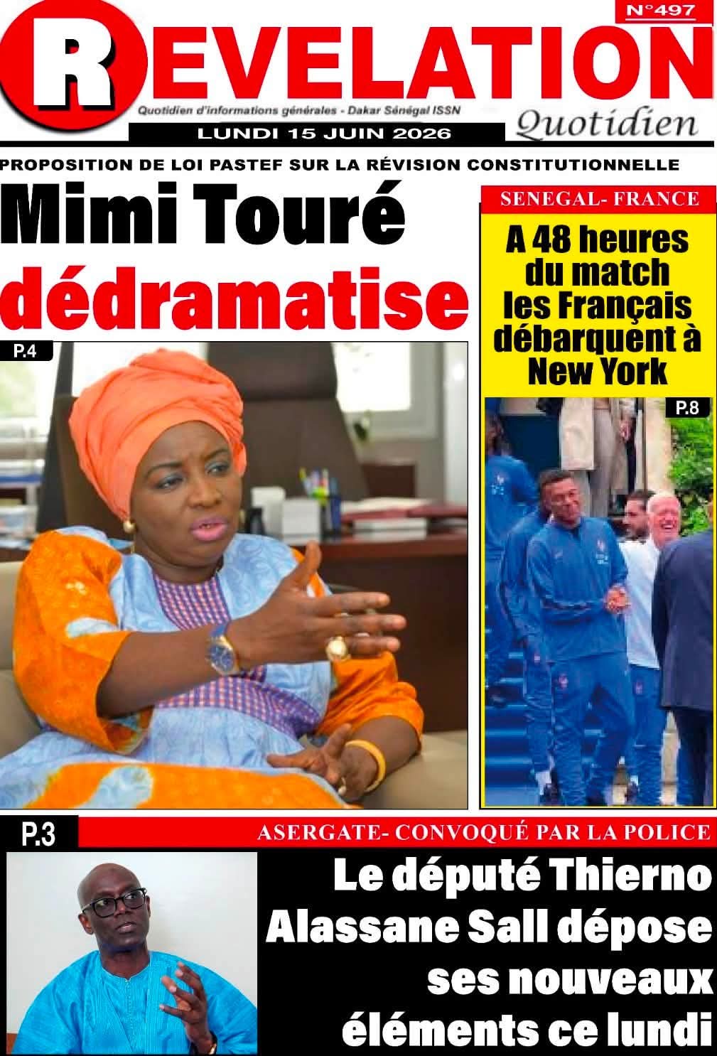 🇸🇳 Les gros titres du jour au Sénégal : Lundi 15 Juin 2026 34 FB IMG 1781512872280