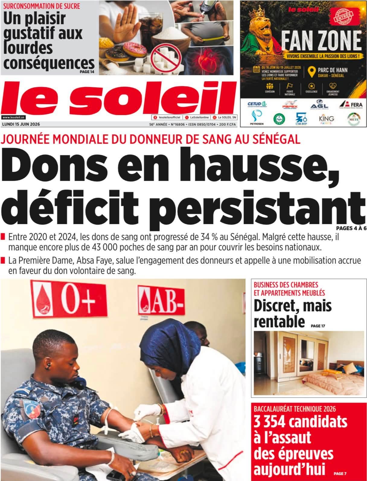 🇸🇳 Les gros titres du jour au Sénégal : Lundi 15 Juin 2026 36 FB IMG 1781512876076