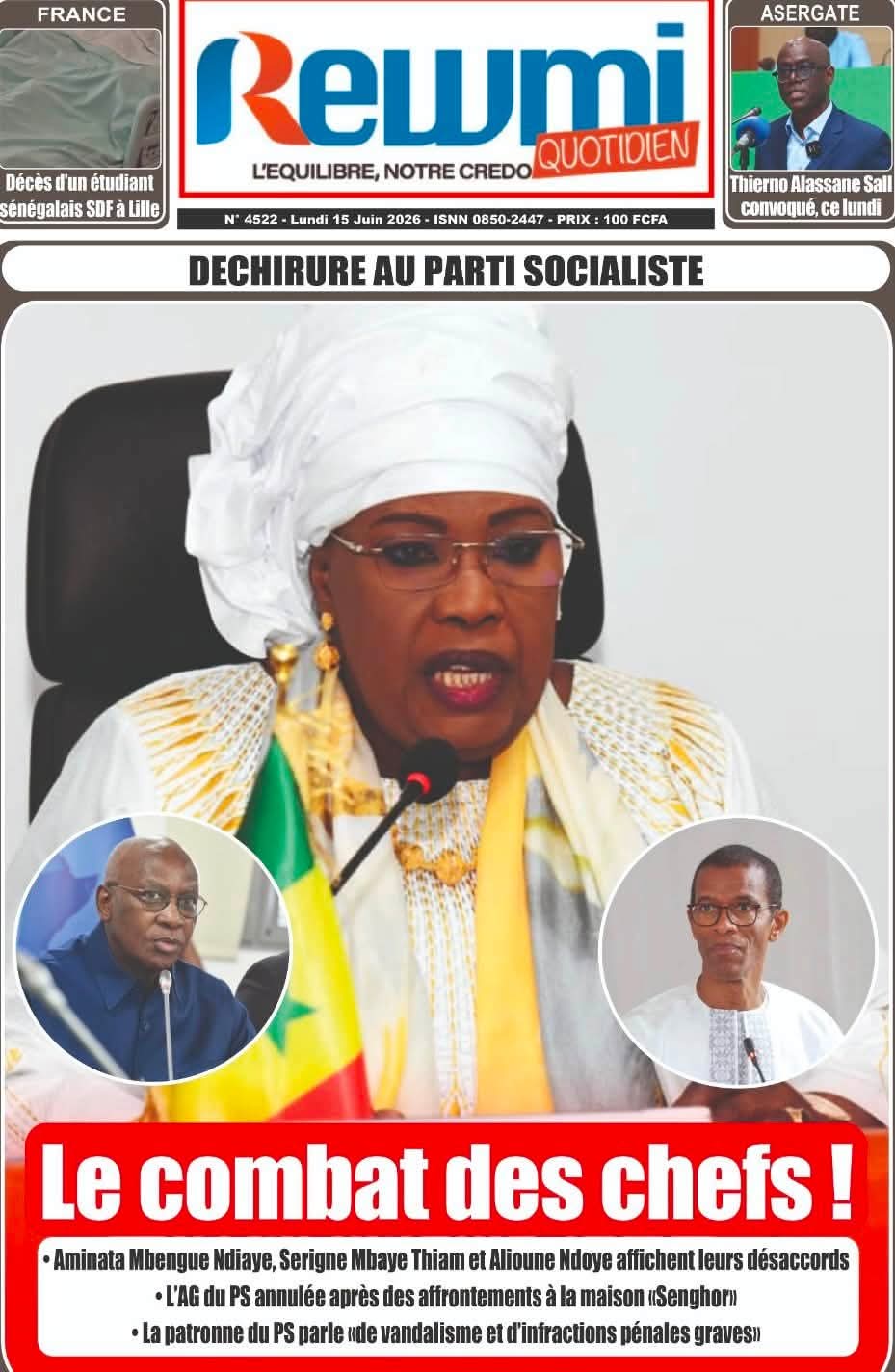 🇸🇳 Les gros titres du jour au Sénégal : Lundi 15 Juin 2026 38 FB IMG 1781512879497