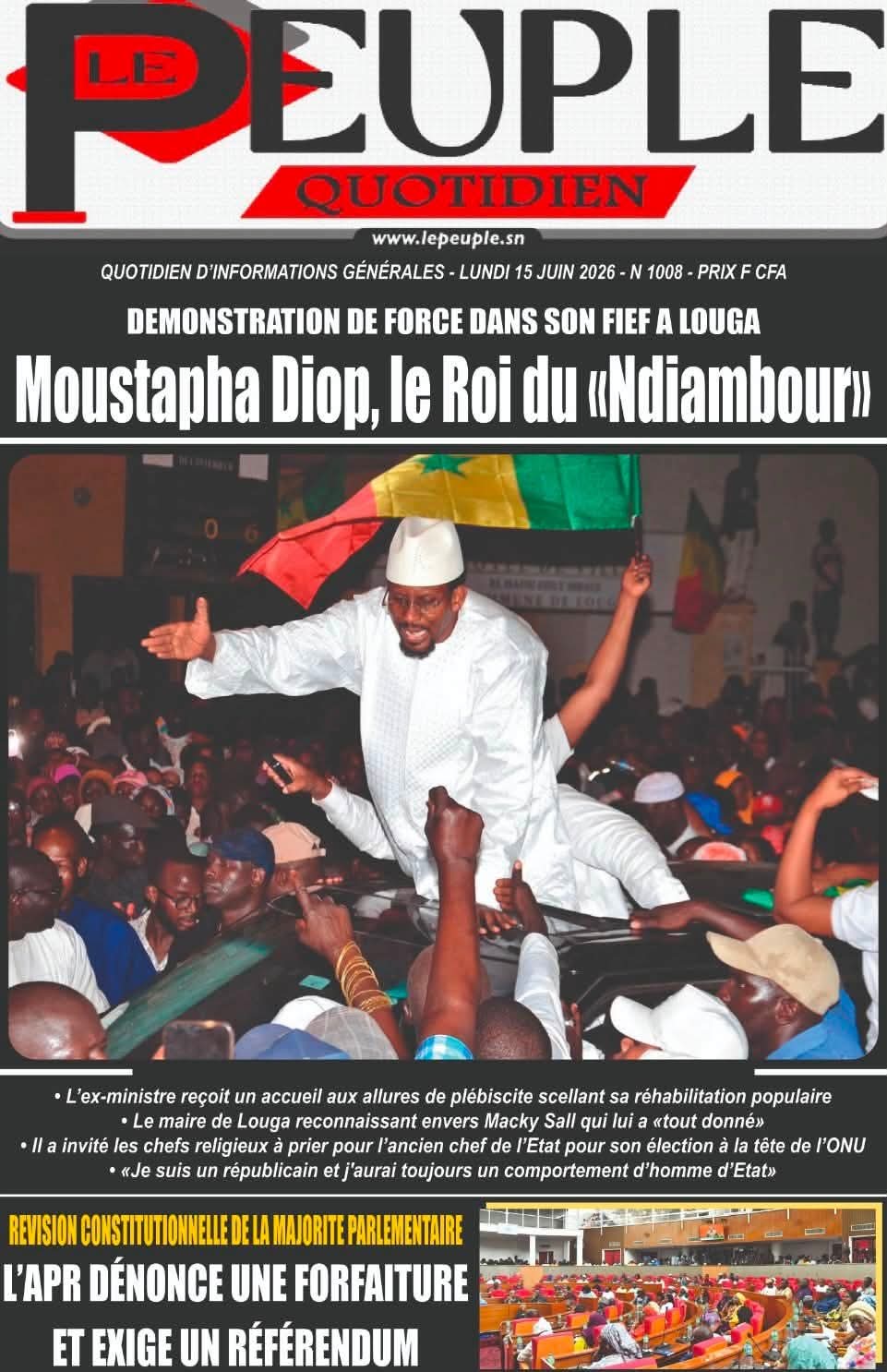 🇸🇳 Les gros titres du jour au Sénégal : Lundi 15 Juin 2026 37 FB IMG 1781512881139