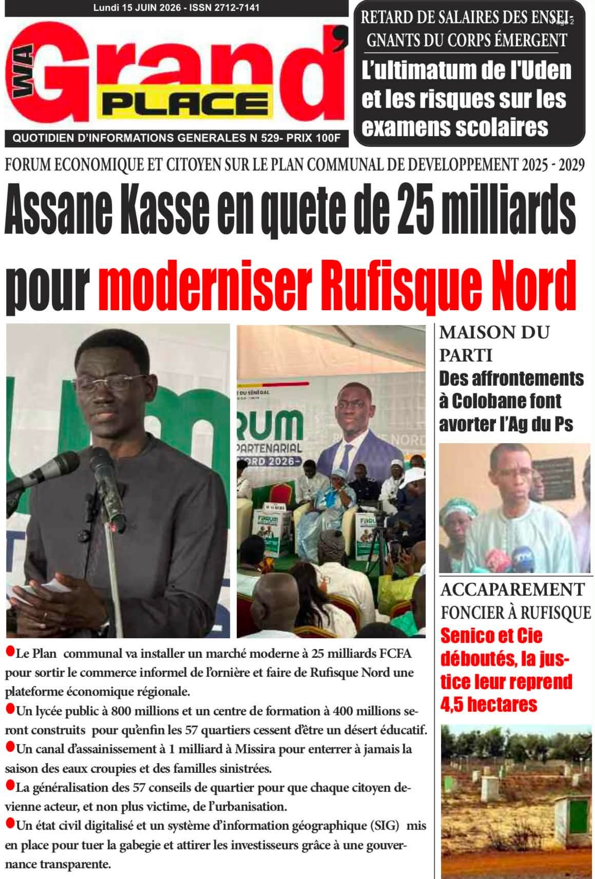 🇸🇳 Les gros titres du jour au Sénégal : Lundi 15 Juin 2026 40 FB IMG 1781512883104