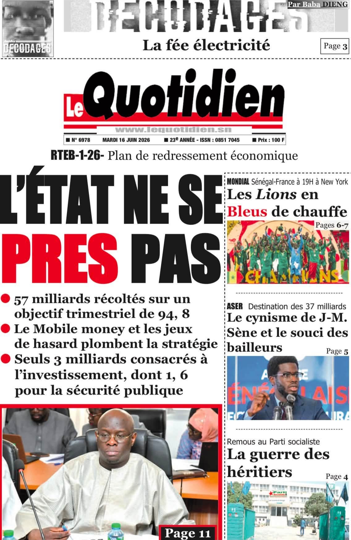 🇸🇳 Les gros titres du jour au Sénégal : Mardi 16 Juin 2026 3 FB IMG 1781596134704