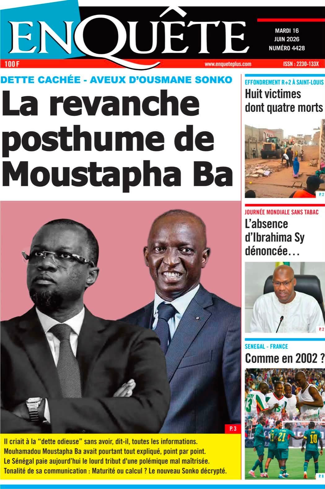 🇸🇳 Les gros titres du jour au Sénégal : Mardi 16 Juin 2026 6 FB IMG 1781596138814