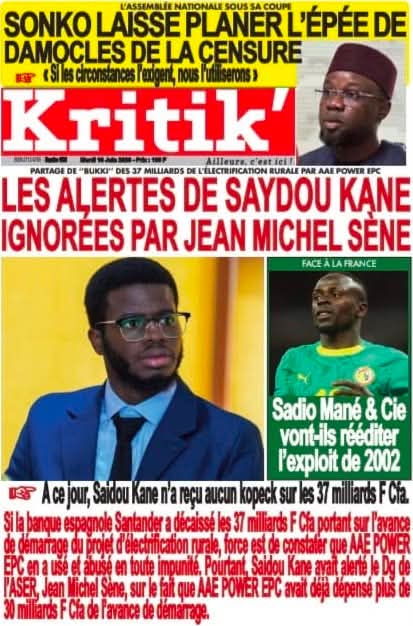 🇸🇳 Les gros titres du jour au Sénégal : Mardi 16 Juin 2026 9 FB IMG 1781596152317