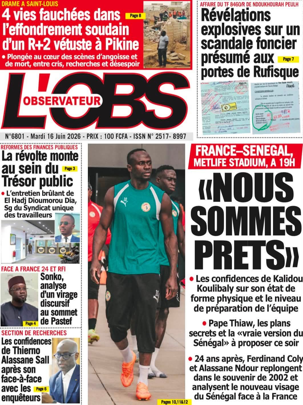 🇸🇳 Les gros titres du jour au Sénégal : Mardi 16 Juin 2026 8 FB IMG 1781596154028