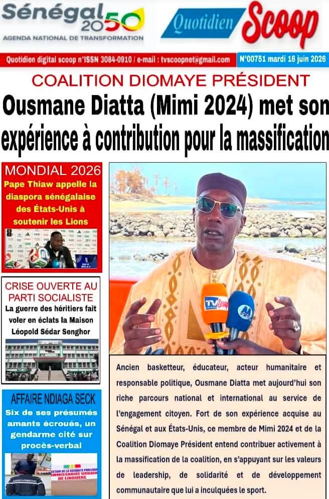 🇸🇳 Les gros titres du jour au Sénégal : Mardi 16 Juin 2026 14 FB IMG 1781596161397