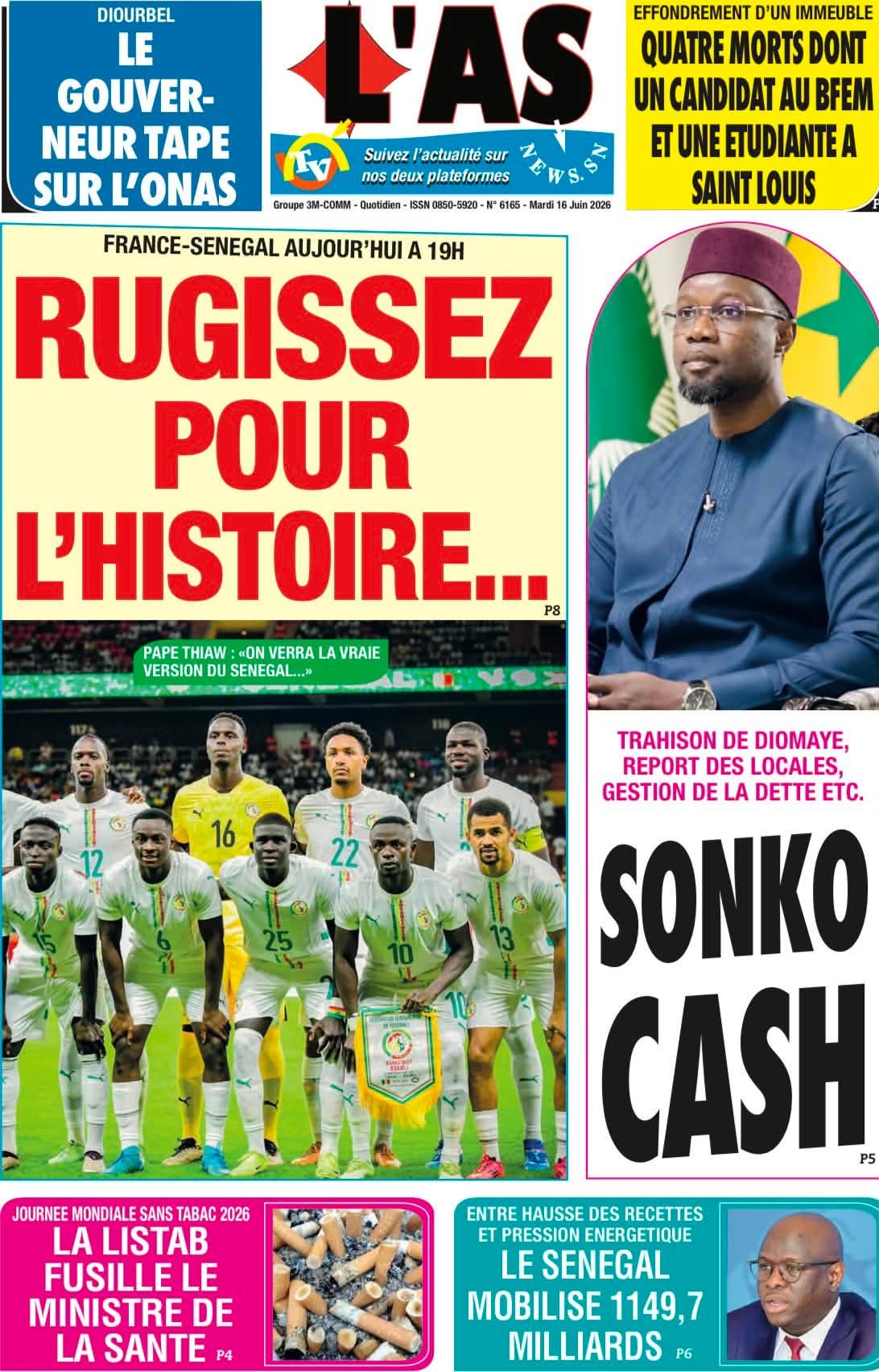 🇸🇳 Les gros titres du jour au Sénégal : Mardi 16 Juin 2026 15 FB IMG 1781596163379