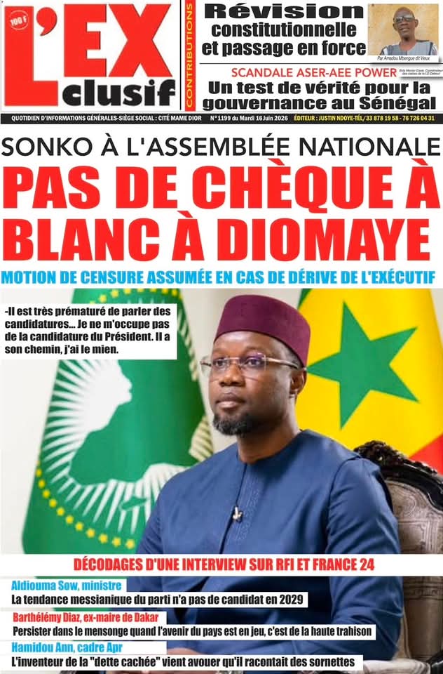 🇸🇳 Les gros titres du jour au Sénégal : Mardi 16 Juin 2026 16 FB IMG 1781596168429