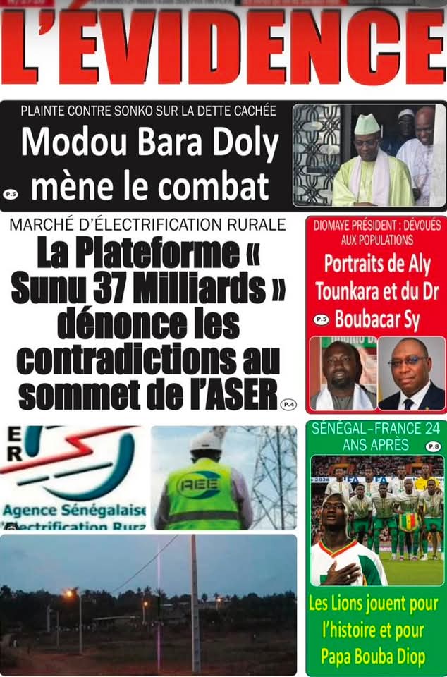 🇸🇳 Les gros titres du jour au Sénégal : Mardi 16 Juin 2026 32 FB IMG 1781596205267
