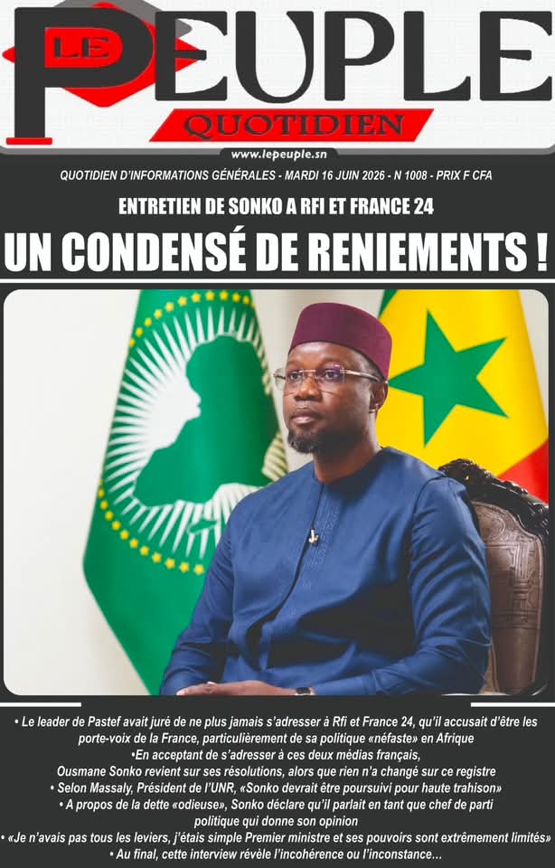 🇸🇳 Les gros titres du jour au Sénégal : Mardi 16 Juin 2026 35 FB IMG 1781596212231