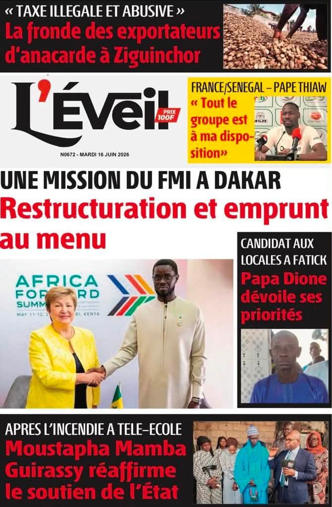 🇸🇳 Les gros titres du jour au Sénégal : Mardi 16 Juin 2026 39 FB IMG 1781596214011